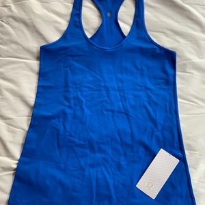 Lululemon cool racer back blue tank size 12 New